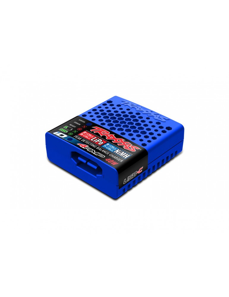 Traxxas USB-C įkroviklis 2–3S LiPo ir 5–7 NiMH baterijoms su iD sistema