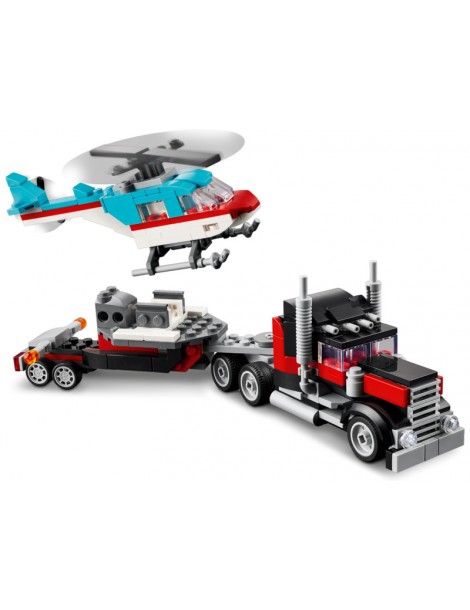 LEGO Creator - Flatbed Truck with Helicopter