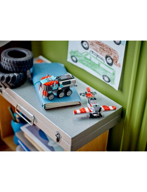 LEGO Creator - Flatbed Truck with Helicopter
