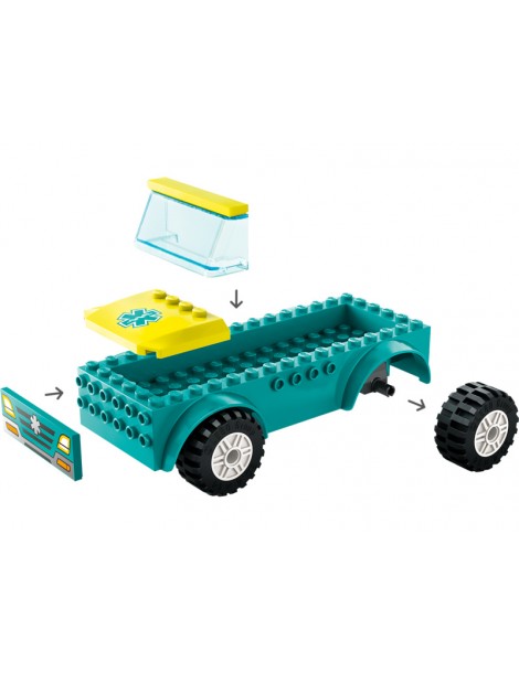 LEGO City - Emergency Ambulance and Snowboarder