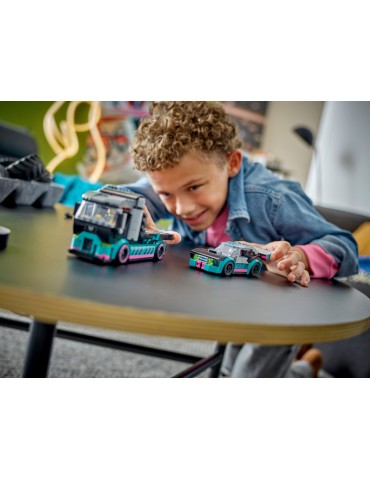 LEGO City - Race Car and Car Carrier Truck