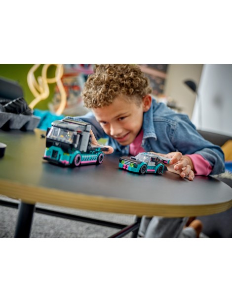LEGO City - Race Car and Car Carrier Truck