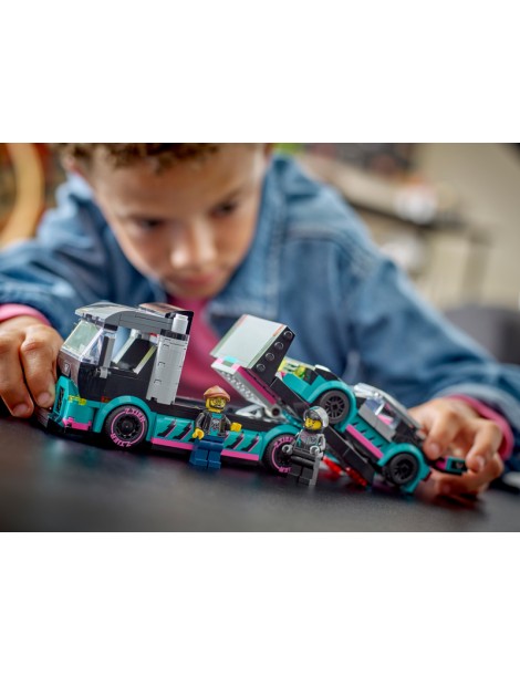 LEGO City - Race Car and Car Carrier Truck