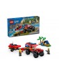 LEGO City - 4x4 Fire Truck with Rescue Boat