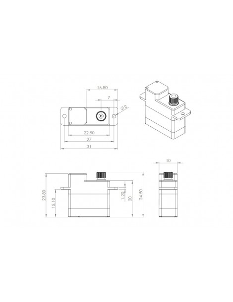 DS6100 (0.12s/60 , 3.19kg.cm)
