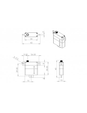 HBL6625MINI (0.10s/60 , 6.0kg.cm)