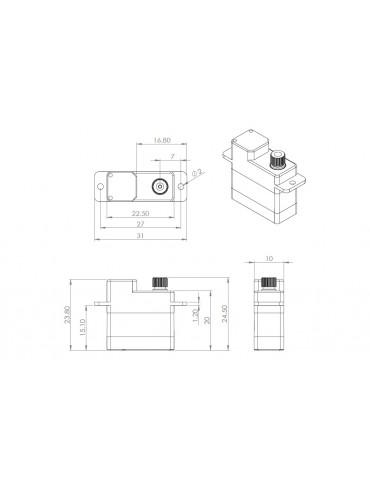 HV6100 (0.10s/60 , 3.4kg.cm)