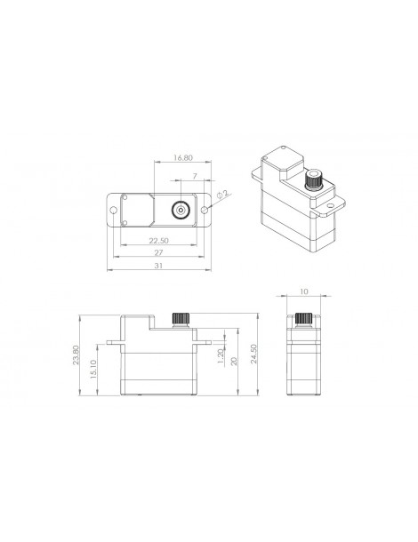 HV6100 (0.10s/60 , 3.4kg.cm)