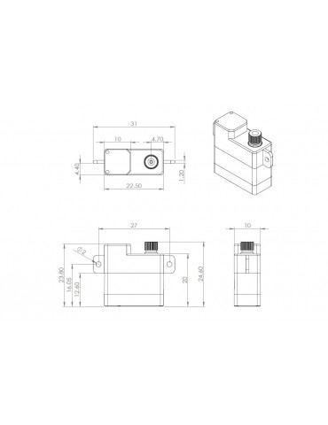 HV6110 (0.10s/60 , 3.4kg.cm)