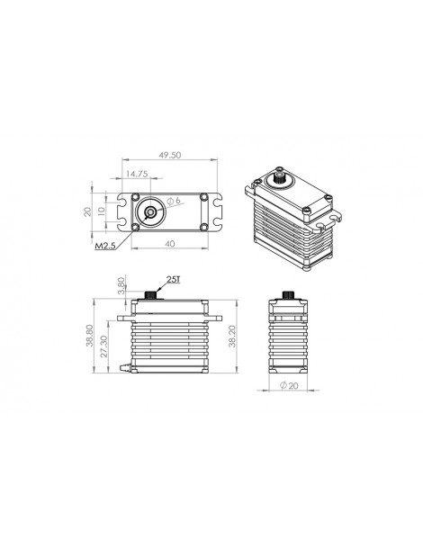 HBL575 (0.06s/60, 24.0kg.cm)