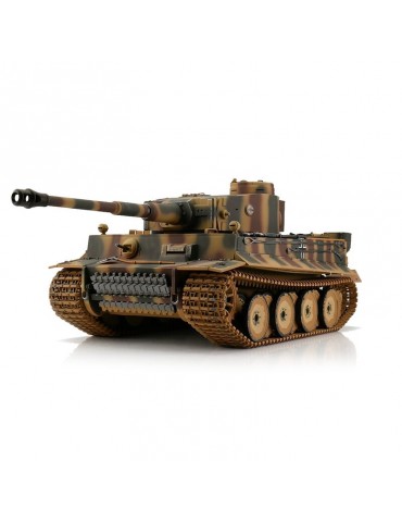TORRO tankas 1/16 RC Tiger I Ankstyvoji Versija kamufliažas - infraraudonųjų spindulių sistema