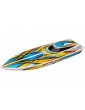 Traxxas Blast oranžinis 1/10 RTR RC laivas su 24 colių Deep-V korpusu