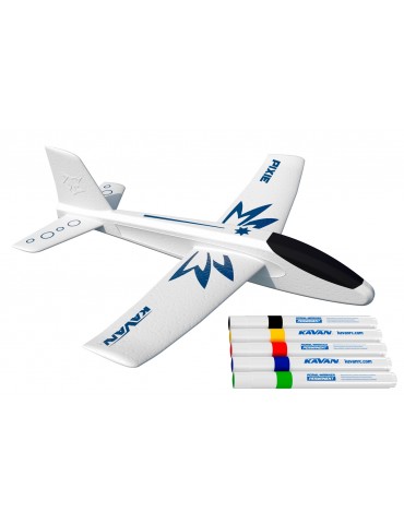 KAVAN Pixie handlaunch glider EPP - white inc. markers