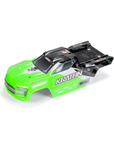Arrma Painted Decaled Trimmed Body, Green/Black: Kraton 4x4