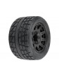 Pro-Line Wheels 3.8", Menace HP Belted Tires, Raid H17 Black Wheels (2)