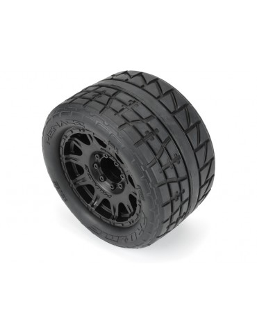 Pro-Line Wheels 3.8", Menace HP Belted Tires, Raid H17 Black Wheels (2)