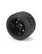 Pro-Line Wheels 3.8", Menace HP Belted Tires, Raid H17 Black Wheels (2)