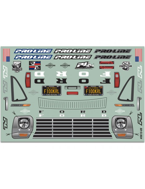 Pro-Line Body 1/10 1967 Ford F-100 Crawlers (wheelbase 313mm)