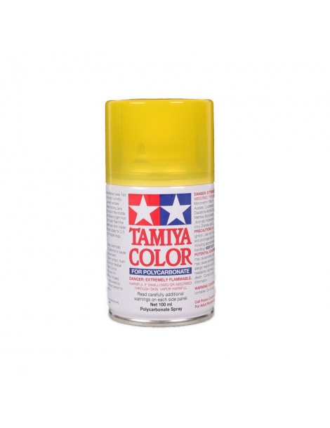 Tamiya Lexan purškiami dažai - translucent yellow, PS-42