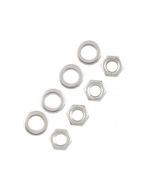 Raboesch nut M2 with washer stainless steel (4+4)
