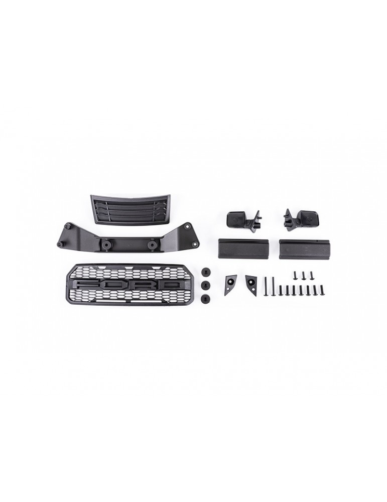 Traxxas Grille/ grille mount/ mirrors, side (left & right) (fits 5916 body)