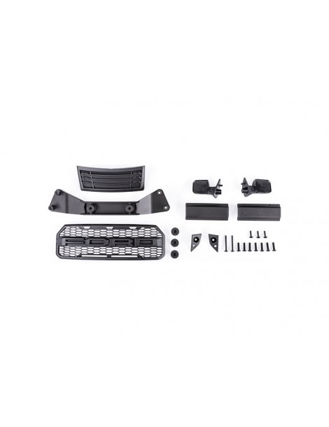 Traxxas Grille/ grille mount/ mirrors, side (left & right) (fits 5916 body)