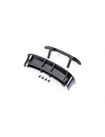 Traxxas Wing, Ford Fiesta ST Rally (black) (fits 7412)