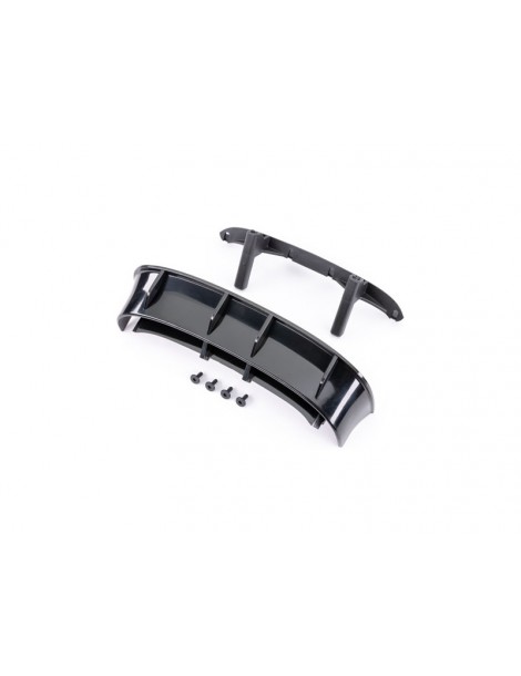 Traxxas Wing, Ford Fiesta ST Rally (black) (fits 7412)