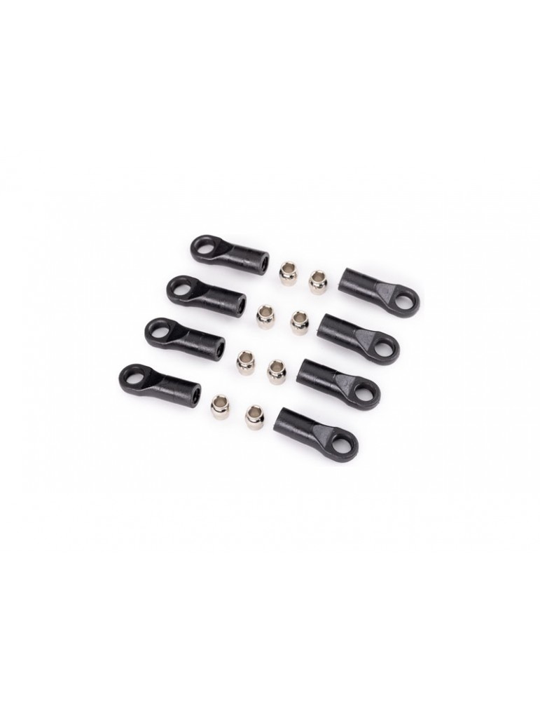 Traxxas Rod ends, long (8)/ hollow balls, steel (8)
