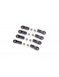 Traxxas Rod ends, long (8)/ hollow balls, steel (8)