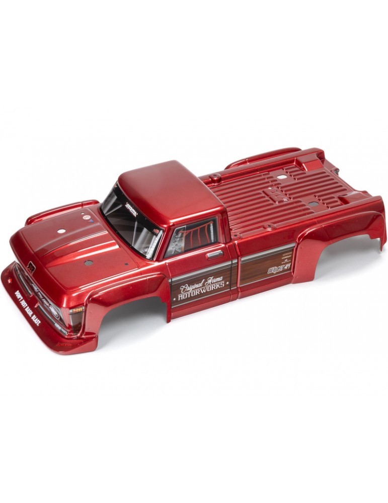 Arrma Painted Decaled Trimmed Body, Red: Outcast 4x4 BLX