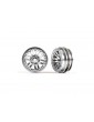 Traxxas Wheels 1.0", twin spoke (satin chrome) (2)