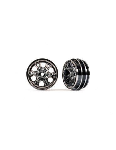 Traxxas Wheels 1.0", spoke (black chrome) (2)