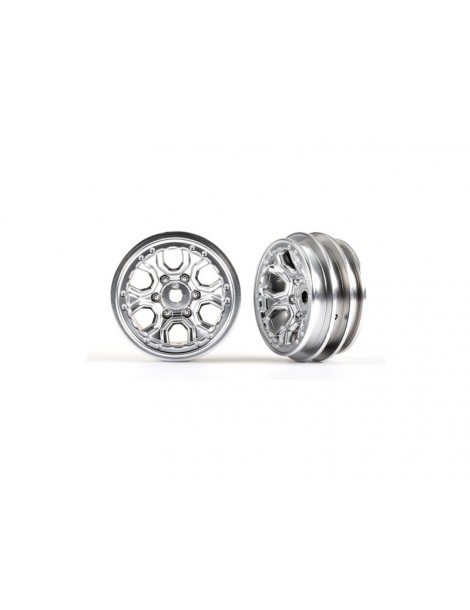 Traxxas Wheels 1.0", spoke (statin chrome) (2)