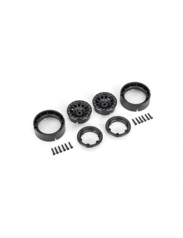 Traxxas Wheels 1.0", Method 105, (black, beadlock) (2)