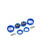 Traxxas Wheels, 1.0", Method Race Wheels 105 Beadlock (satin black chrome with blue beadlock) (2)