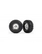 Traxxas Tires & wheels 1.0", chrome wheels, Mickey Thompson Baja Pro Xs tires (2)