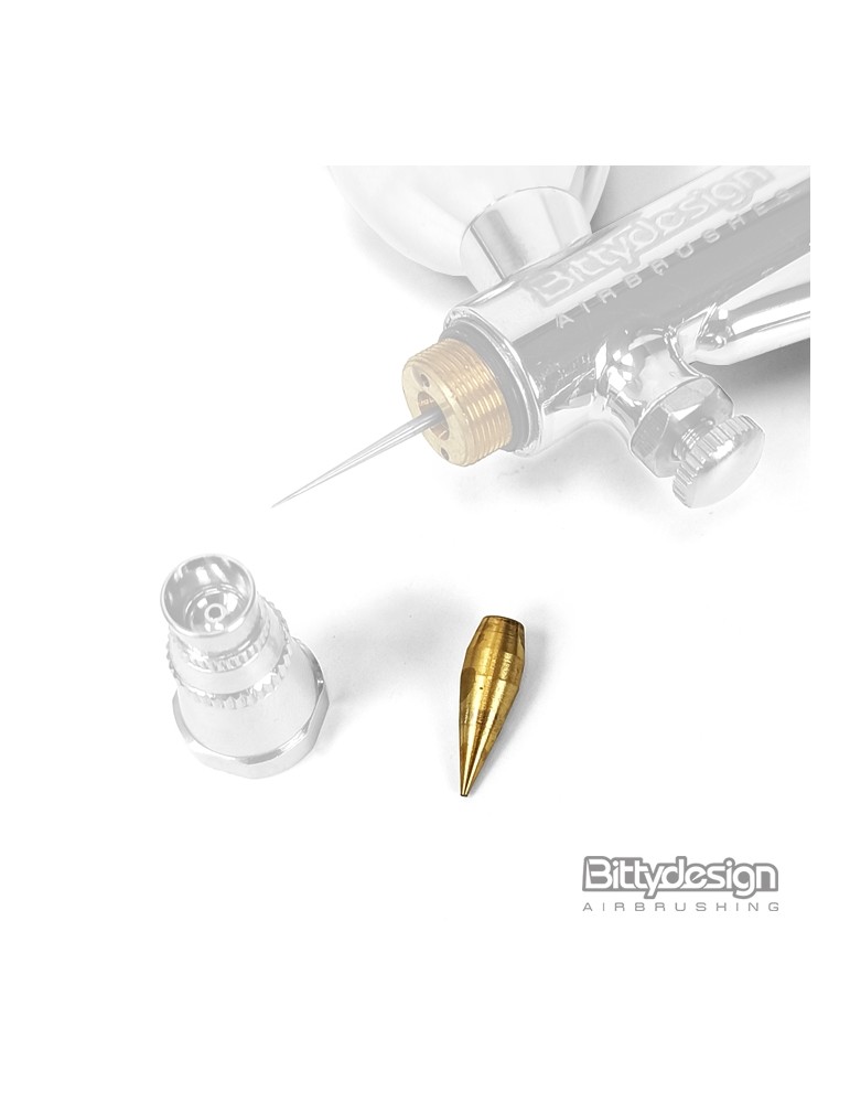 Cone Nozzle thread-free 0,3mm for Revolver trigger airbrush
