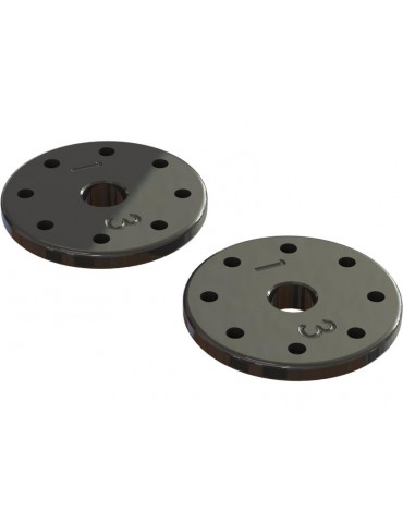 Arrma Machined Shock Piston, Tapered, 8x1.3mm Hole (2)
