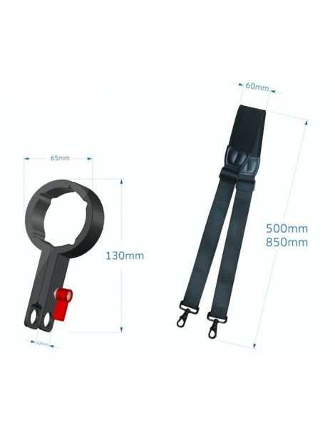 DJI Ronin-S/SC/ RS/RSC 2 - Neck Straps with Clamp for Ronin-S + Aluminum Alloy Adapter