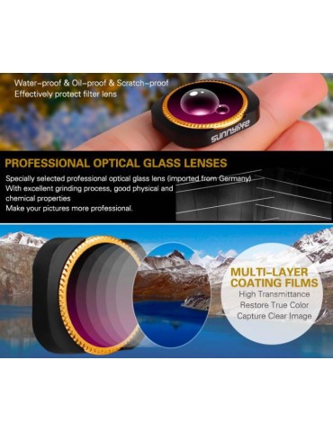ND-PL Pack 4 Lens Filters for Osmo Pocket 1/2