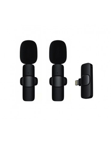 2-in-1 Lightning Lavalier Wireless Microphone (With Battery)