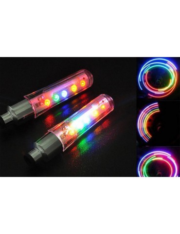 Colorful Valve Lights (With Battery) 2 pcs