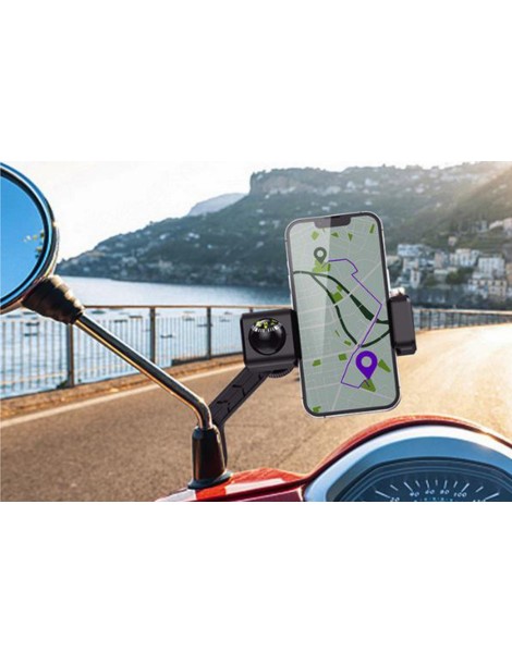 Multi-Angle Smartphone Holder with Compass (Mirror Base)