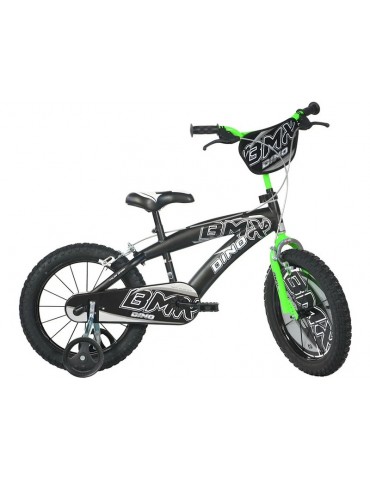 DINO Bikes - Children's bike 16" BMX black/green