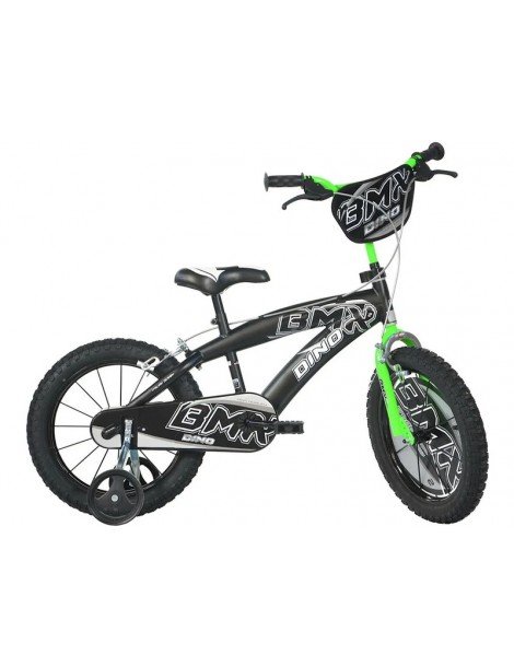 DINO Bikes - Children's bike 16" BMX black/green