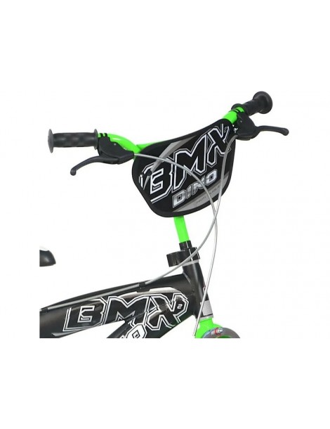 DINO Bikes - Children's bike 16" BMX black/green