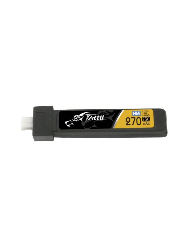 Battery Tattu LiPo 270mAh 3.8V 75C 1S1P JST-PHR 2.0 (5pcs)