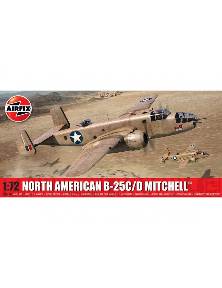 Lėktuvo modelis Airfix North American B-25C/D Mitchell (1:72)