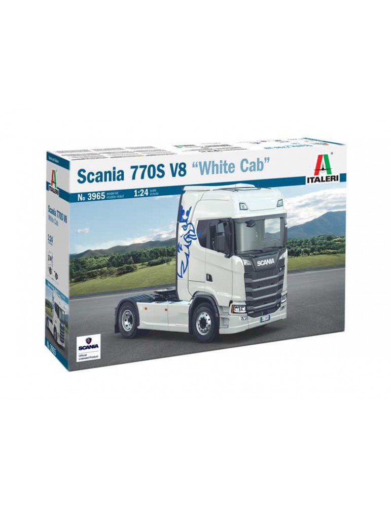 Vilkikas Italeri Scania S770 V8 White Cab (1:24)